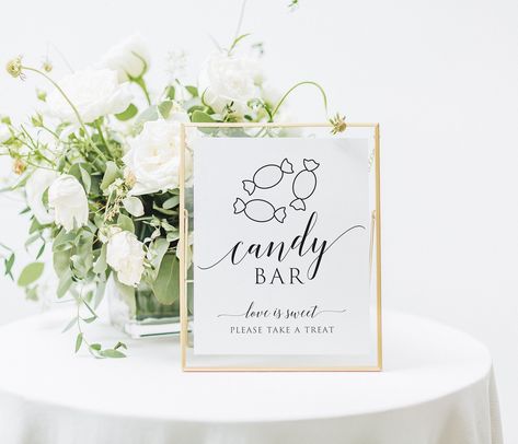 Candy Table Wedding, Candy Bar Signs For Wedding, Wedding Candy Bar Sign, Candy Table Sign, Candy Table Sign Ideas, Sweet Table Signs Wedding, Wedding Candy Bar, Wedding Candy Table Sign, Sweets Table Sign Wedding