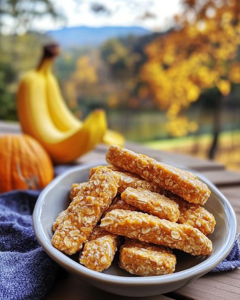 Banana Dog Treat Recipe, Recipes Using Bananas, Fun Drink Recipe, Banana Treats, Dog Biscuit Recipes, Dog Biscuits Homemade, Easy Dog Treats, Healthy Dog Treats Homemade, Pumpkin Dog Treats