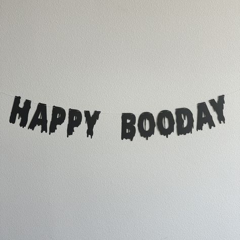 Celebrate in style with our 'Happy Booday' banner! 🎉🎂 Perfect for adding a playful touch to any birthday bash. Make your special day even more memorable with this fun and festive banner! 🌟✨ #HappyBooday #BirthdayFun #CelebrationVibes #PartyTime Happy Booday, Halloween Fiesta, Halloween Themed Birthday Party, Birthday Party Halloween, Decor Details, Cotton String, Themed Birthday Party, Party Halloween, Custom Banners