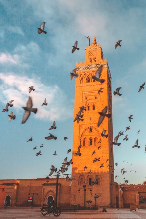 Marrakech Morocco Aesthetic, Arabic Vibes, Koutoubia Mosque, Marrakesh Travel, Medina Marrakech, Morocco Photography, Morocco Aesthetic, Beautiful Mosque, Moroccan Aesthetic