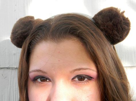 Brown Teddy Bear Ears headband Bear Ears Hairstyle Tutorial, Diy Bear Ears, Teddy Bear Ears Headband, Women’s Bear Costume, Bear Ear Headband, Teddy Bear Costume, Diy Teddy Bear, Bear Halloween, Brown Teddy Bear