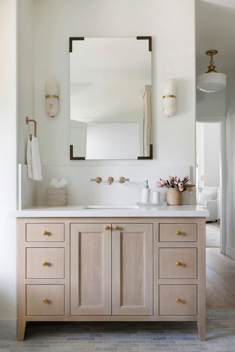 Bria Hammel Interiors (@briahammelinteriors) • Instagram photos and videos Tan Duvet, Bria Hammel Interiors, Bria Hammel, Spa Like Bathrooms, Floor Tile Design, Gorgeous Bathroom, Bathroom Trends, Bathroom Floor Tiles, Lotion Dispenser