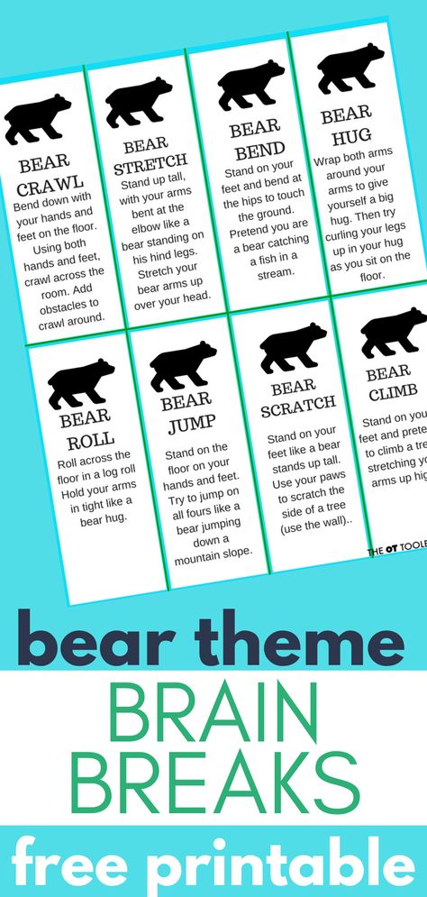 Bear Came Along Activities, Hibernation Music And Movement, The Everywhere Bear Activities, Bear Theme Preschool Crafts, Bear Gross Motor Preschool, Polar Bear Gross Motor Activity, Bear Science Activities Preschool, Preschool Brown Bear Activities, B Is For Bear Preschool