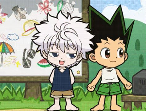 Killugon Kiss, Gon X Killua, Hxh Characters, Hunter Anime, Fan Fiction, Anime Ships, Hunter X Hunter, Sounds Like, Anime Memes