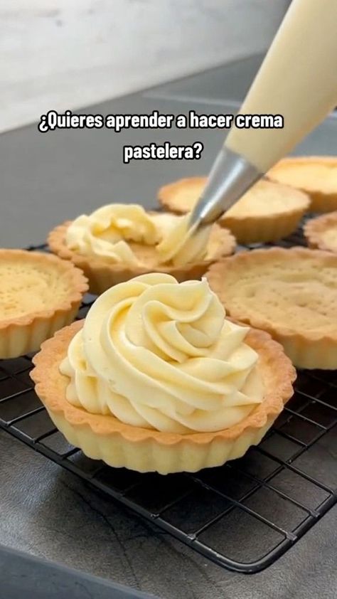 Crema pastelera✅ #cremapastelera #cremapasteleracasera #torta #pasteleria #postres #fypシ゚ | Academia de postres | Academia de postres · Original audio Pastry Cream Recipe, Biscuits Easy, Pastry Desserts, Bakery Recipes, Baking Sweets, Biscuit Recipe, Buttercream Cake, Cupcake Cookies, Amazing Cakes