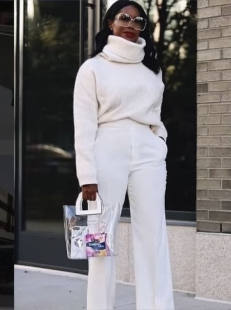 Brunch Outfit Black Woman, Brunch Outfits Fall, Winter White Outfit, Outfit Brunch, Casual Brunch Outfit, Brunch Outfit Winter, Brunch Outfits, Style Muse, All White Outfit