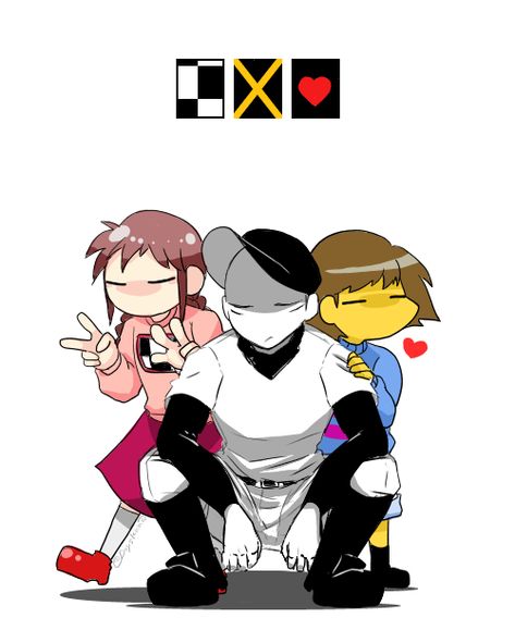 OH MY GODDD THESE CROSSOVERS Off Mortis Ghost, Frisk Undertale, Twitter Username, Yume Nikki, Mad Father, Twin Braids, Yellow Skin, Maker Game, Rpg Horror