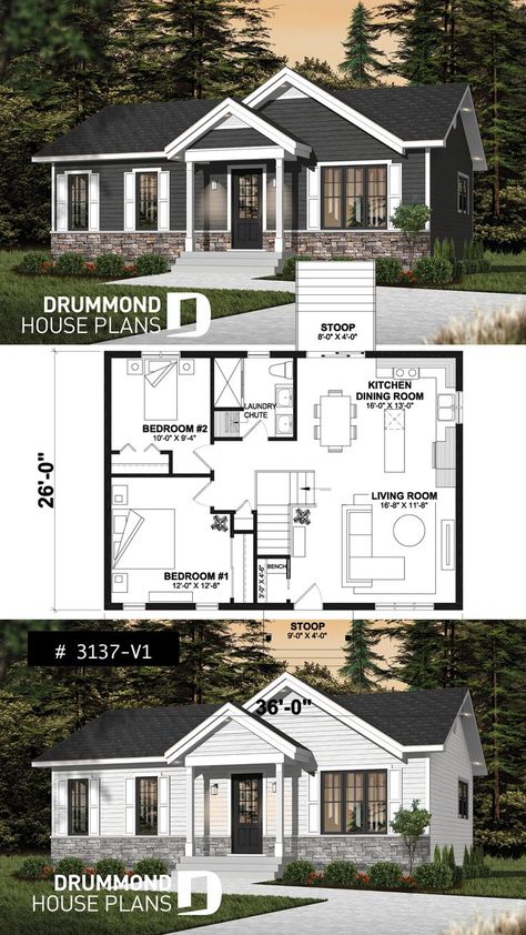 American House Style, Indian House Exterior Design, Simple Floor Plans, Drummond House Plans, House Flippers, Basement Floor Plans, Sims 4 House Plans, Sims 4 House Building, Small House Floor Plans