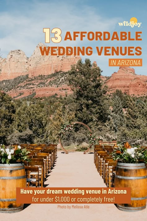 Cheap, outdoor wedding venue location at Sedona Heritage Museum in Sedona, Arizona with a backdrop of the famous red rocks. Dream Wedding Ceremony, Tucson Wedding Venues, Free Wedding Venues, Cheap Destination Wedding, Affordable Destination Wedding, Budget Wedding Venue, Arizona Desert Wedding, Garden Escape, Tucson Wedding