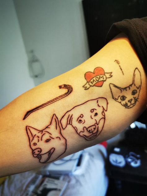 Crowbar Tattoo, Tattoos On Arm, Leopard Tattoo, Cats Tattoo, Leopard Tattoos, Head Tattoos, Pets Dogs, Heart Tattoo, Dogs Cats