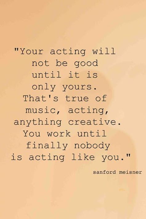 “It takes twenty years to be a master!” ~ Sanford Meisner  Perhaps that explains why the legendary New York acting teacher, and creator of the Meisner Technique, waited so long to found his first and only theater. Sanford Meisner Center opened in 1995 as he reached his eighth decade of life. Born August 31, 1905 and raised in Brooklyn, New York, Sanford Meisner graduated from Erasmus Hall in 1923 and attended The Damrosch Institute of Music (now Juilliard). Acting Quotes Inspirational, Acting Class Aesthetic, Meisner Technique, Acting Life, Sanford Meisner, Acting Inspiration, Acting Scripts, Actress Career, Acting Quotes