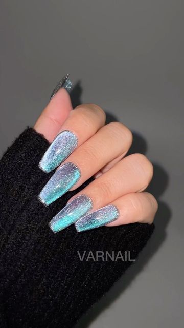 Shiny Nails Designs, Eye Nail Art, Wow Nails, September Nails, Eye Nails, Her Nails, Cat Eye Nails, Nail Designs Glitter, Holographic Nails