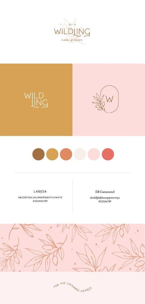 Boho Logo Inspiration, Event Styling Logo, Pink And Gold Branding, Boho Logo Design Inspiration, Event Logo Ideas, Events Company Logo, Boho Branding Inspiration, Soft Graphic Design, Boho Branding Logo