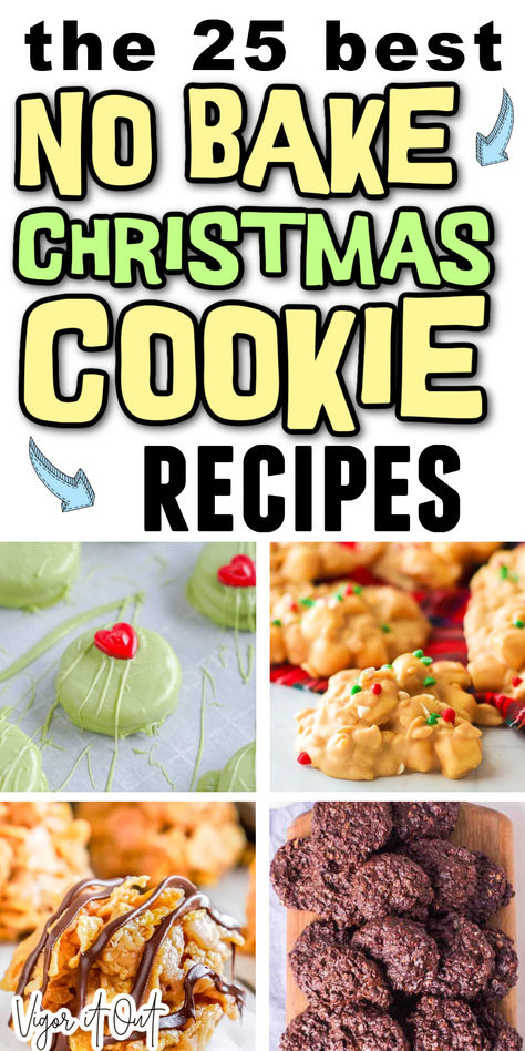 The 25 best no bake cookies for Christmas and winter holidays. Heck I enjoy these year round! Especially the gluten free healthy versions! These easy recipes are one of the best "baking ideas" to make with kids because they just set in the fridge to harden. Many recipes with oatmeal, oats, dipped in chocolate, and sugar free options. I love making no bake cookies for xmas. Freezer Friendly Christmas Baking, Not Bake Cookies, Christmas Cookies With Peanut Butter, 60 Best Christmas Cookies, Forgotten Cookies Christmas, Pillsbury Ready To Bake Cookies, Super Easy Baked Goods, Cookies Recipes For Christmas, Christmas Baking Cookies Holidays