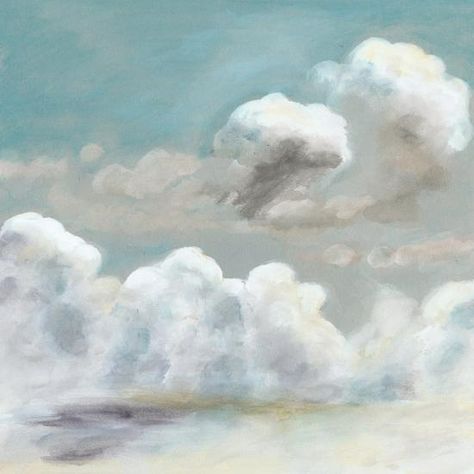 Paintings Clouds, Waves Of Memories, Clouds Ceiling, Book Cover Pictures, Oil Painting Tutorials, Cloud Study, Pictures For Bedroom, Dream Word, Painting Clouds