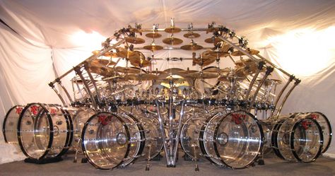 Drum Sets Custom, Drum Sets For Sale, Double Bass Drum Set, Monster Photo, Drum Magazine, Monster Photos, Saxophones, Drum Sets, Bass Drums