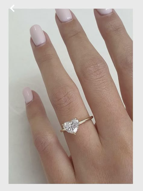 Gold Diamond Heart Ring, Gold Heart Ring With Diamond, Gold Heart Wedding Ring, Heart Shape Engagement Ring, Heart Rings Engagement, Engagement Rings Heart Shaped, Engagement Rings Heart, Heart Shape Diamond Ring, Heart Shaped Engagement Ring