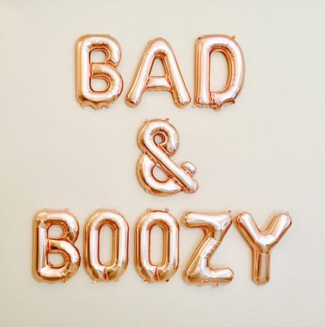 Bad And Boozy, Guys 21st Birthday, 21st Birthday Girl, 21st Bday Ideas, Floating Balloons, 21st Birthday Decorations, 21st Party, Bachelorette Party Planning, Bridal Bachelorette Party