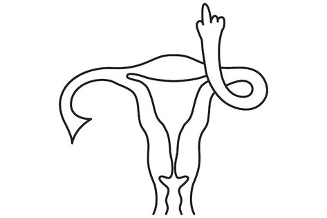 One Ovary Tattoo, Uterus Embroidery Pattern, Fertility Symbols Spiritual, Ovaries Tattoo, Uterus Line Art, Ovaries Drawing, Uterus Tattoo Ideas, Uterus Artwork, Ovaries Art