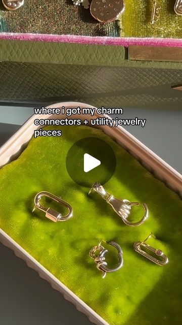 babs on Instagram: "my tiny but mighty group of charm locks/charm connectors, chain connectors, bag charms, clothing accessories - theyre VERY VERS!!! And we love versatility around here ❣️" Charm Connectors, Bag Charms, June 19, I Got This, Our Love, Jewelry Pieces, Clothing Accessories, Charms, Gems