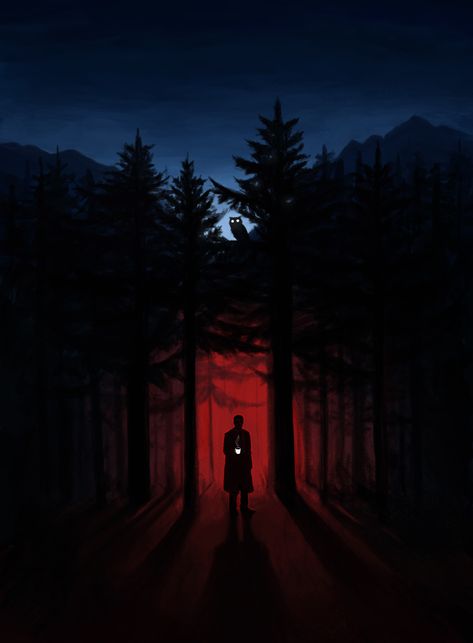 twin peaks fan art, Alexandra Vilisova on ArtStation at https://www.artstation.com/artwork/G3xk1 Twin Peaks Fan Art, Twin Peaks Art, Dark Atmosphere, Geometry Math, Night Gallery, Black Lodge, Spoke Art, Between Two Worlds, I Love Cinema