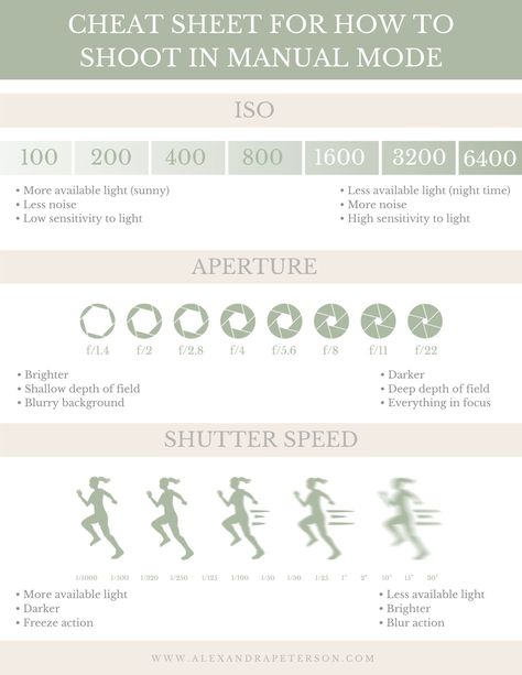 Camera Cheat Sheet, Camera Settings Cheat Sheet, Manual Mode Photography, Photography Cheat Sheet, Wedding Business Ideas, Camera Basics, Wedding Camera, Manual Photography, Film Camera Photography