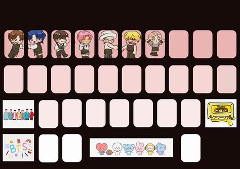 Bt21 Keyboard Wallpaper, Bts Keyboard Theme, Android Keyboard Wallpaper, Bts Keyboard, Gboard Keyboard Theme Aesthetic, Veiled Girls, Keyboard Themes Wallpaper, Keyboard Themes, Pen Spinning