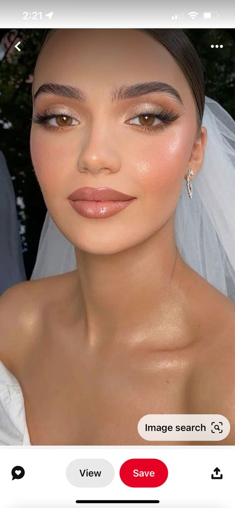 Glam Wedding Makeup Brown Eyes, Bridal Glam Makeup, Bride Makeup Brown Eyes, Bride Makeup Natural, Glam Bride Makeup, Soft Wedding Makeup, Makeup Asian, Asian Bridal Makeup, Bridal Glam