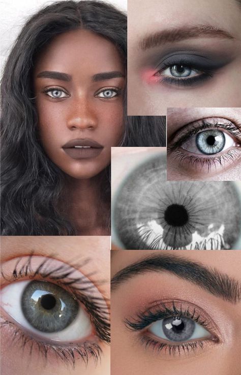 Grey Green Eyes, Dark Grey Eyes, Pretty Eyes Color, Rare Eye Colors, Grey Eye Makeup, Eye Color Chart, Rare Eyes, Blue Eye Color, Urban Myth