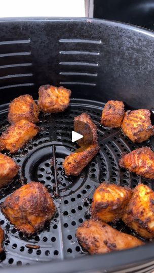 5.1M views · 118K reactions | Air Fried Salmon is on the menu, but with a bit of a surprise… 👀🔥🎣 #DanOsSeasoning #YumYumGetYaSum #FoodsFavoriteFlavor | By Dan-O's Seasoning | Facebook Fried Salmon Recipes, Air Fried Salmon, Salmon Bites Recipe, Quick Salmon, Air Fryer Salmon, Salmon Bites, Baked Fish Recipes, Air Fried Food, Lemon Salmon