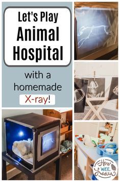 X-ray Dramatic Play for Preschoolers X Ray Machine Dramatic Play, Preschool Vet Clinic Dramatic Play, Animal Hospital Dramatic Play, Vet Activities For Kids, Dramatic Play Vet Clinic, Animal Dramatic Play, Vet Role Play, Vet Dramatic Play, Vet Clinic Dramatic Play