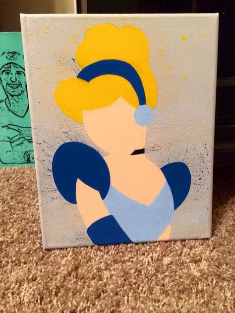 Disney Princess Painting Ideas, Princess Painting Ideas, Disney Princess Paintings, Disney Canvas Paintings, Disney Princess Silhouette, Disney Painting, Princess Canvas, Princess Painting, Disney Canvas Art