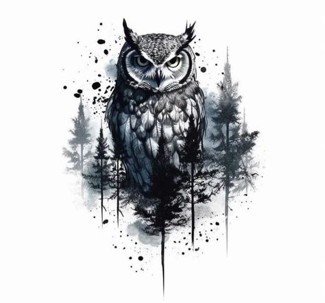 Snow Owl Tattoo, Owl Tattoo Ideas, Day Of Dead Tattoo, Mens Owl Tattoo, Realistic Owl Tattoo, Owl Tattoo Drawings, Animal Sleeve Tattoo, Hyper Realistic Tattoo, Clever Tattoos