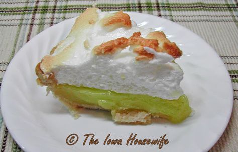 Key Lime Meringue Pie, Lime Meringue Pie, Fine Dining Food, Lime Meringue, Cookies Coconut, Lime Pie Recipe, Meringue Pie Recipes, Keylime Pie Recipe, Meringue Recipe