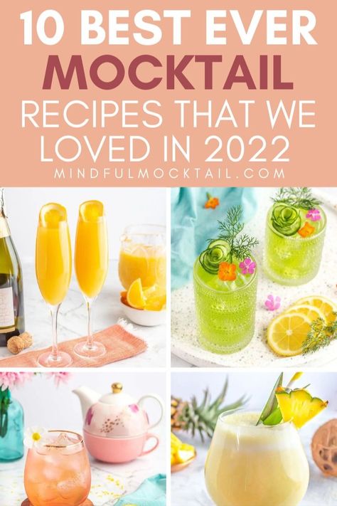 Virgin Mimosas, Mimosas Recipe, Virgin Cocktail Recipes, Best Mocktail, Best Mocktail Recipe, Summer Mocktail Recipes, Mocktail Party, Easy Mocktails, Best Non Alcoholic Drinks