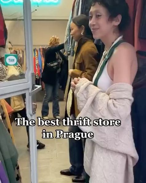 Prague 🇨🇿 Travel | Hotels | Food | Tips on Instagram: "This is your sign to thrift shop in Prague and discover hidden treasures of the past!🛍️💖 Share this post with your shopping partner!🤩🛍️ 🎥: @3some.cz On TT" Prague Thrift Shops, Shopping In Prague, Prague Shopping, Prague Travel, Hotel Food, Thrift Shop, Food Tips, Thrift Shopping, Hidden Treasures