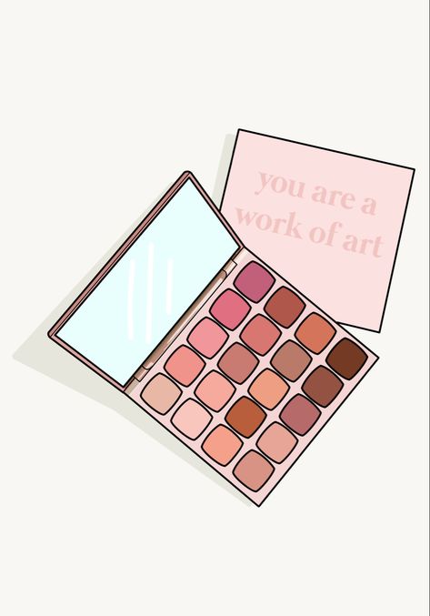 Procreate Makeup, Makeup Printables, Makeup Quote, Paper Makeup, Skin Care Pictures, Iphone 5s Wallpaper, Makeup Illustration, Makeup Stickers, Makeup Drawing