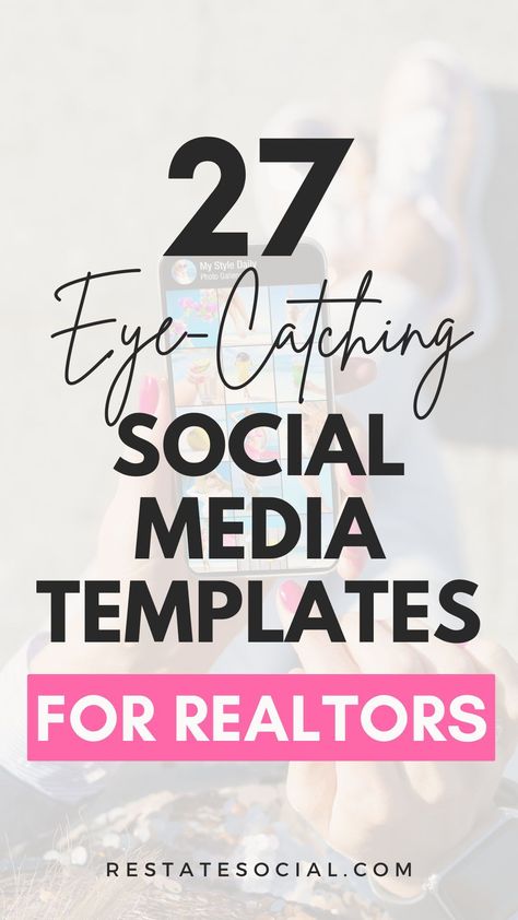 Level up your Realtor social media marketing strategy with these 27 real estate social media post templates!     Realtor social media | real estate instagram posts | real estate templates | real estate agent marketing | real estate agent Instagram | realtor marketing ideas | real estate marketing content | real estate social media template | social media posts for real estate agent | social media for realtors Realtor Social Media Post Ideas, Realtor Posts Social Media, Real Estate Creative Ads Social Media, Realtor Facebook Posts, Realtor Social Media Posts, Realtor Posts, Real Estate Agent Social Media, Homeowner Checklist, Real Estate Social Media Templates