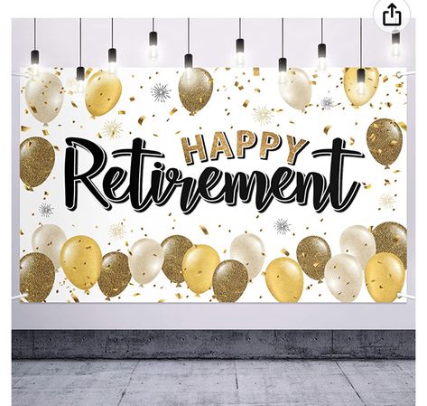 Happy Retirement Decorations, Farewell Party Decorations, Happy Retirement Banner, Retirement Decorations, Retirement Party Decorations, Retirement Celebration, Farewell Parties, Party Wall, Wall Banner