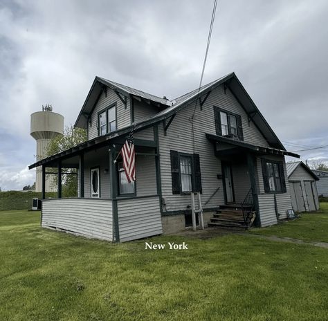 c.1928 Affordable New York Home For Sale $82K - Old Houses Under $100K Natural Gas Fireplace, New York Home, Saint Lawrence, York Pennsylvania, New York Homes, Florida Georgia, Outdoor Lover, Water Views, Don't Judge