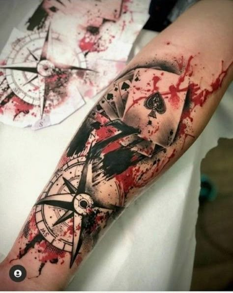 Trash Polka Art, Tatuaje Trash Polka, Best Tattoo Ideas For Men, Trash Polka Tattoo Designs, Tattoo Trash, Polka Tattoo, Wolf Tattoo Sleeve, Realistic Tattoo Sleeve, Wrist Tattoos For Guys