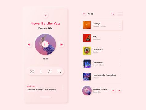 Playlist Layout, Playlist App, Playlist Design, Musician Website, Ui Ux 디자인, App Interface Design, Youtube Design, Website Design Layout, App Interface