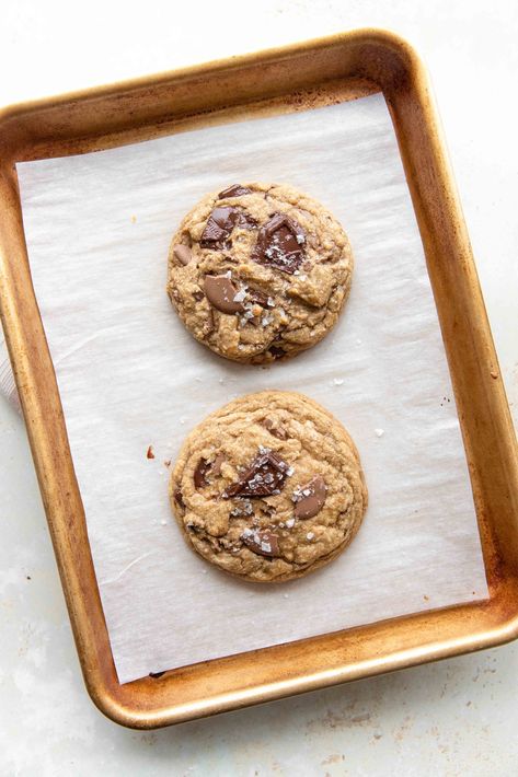 The Palatable Life, Palatable Life, Single Serve Cookie, Small Batch Chocolate Chip Cookies, Small Batch Cookies, Brown Butter Chocolate Chip, Brown Butter Cookies, Butter Sugar Cookies, Brown Butter Chocolate Chip Cookies