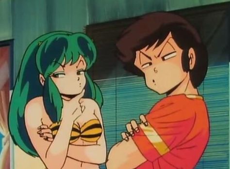 Lum And Ataru, Urusei Yatsura, Boy Meets Girl, 90s Anime, Motion Picture, Animal Crossing, Native American, Fan Art, Drawings