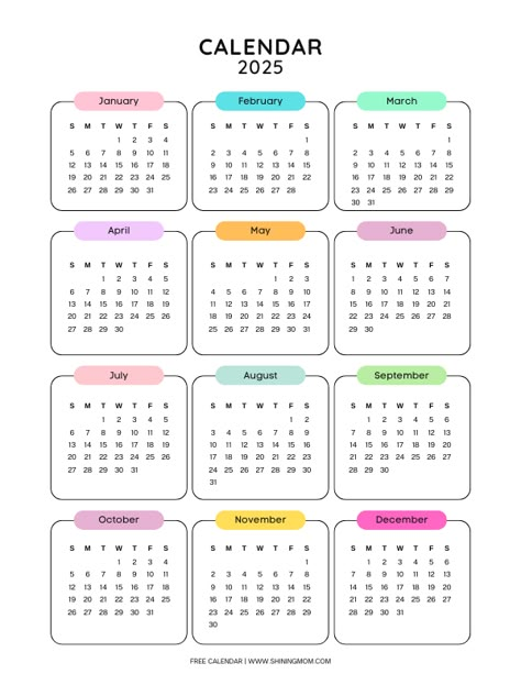 2025 Calendar Design Template, 2025 Yearly Calendar, Calender 2025 Printable, 2025 Calendar Printable Free, 2025 Calendar, Yearly Calendar Template, Small Calendar, Calendar Design Template, Free Printable Calendar Templates