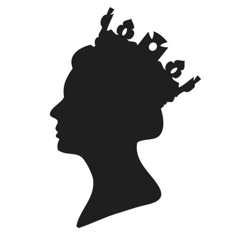 crown Silhouette | ... tilanofresco.com/stencils/british-stencils/stencil-premium-queen-crown Queen Stencil, Postage Stamps Crafts, British Tea Party, Crown Silhouette, Silhouette Head, Crown Images, Crown Drawing, Postage Stamp Design, Elisabeth Ii