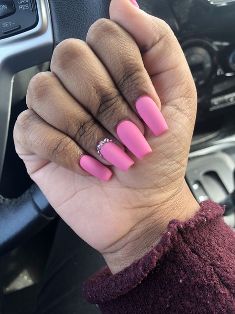 Pink Matte Nails, Matte Pink Nails, Matte Pink, All Things Cute, Matte Nails, Brown Skin, Nails Inspo, Spring Nails, Pink Nails