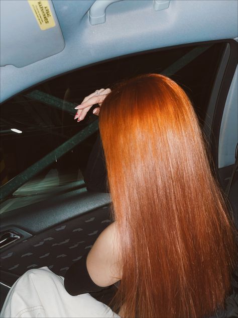 Gorgeous Ginger Hair, Long Straight Ginger Hair, Long Red Hair Aesthetic, Natural Ginger Hair Color, Red Hair Aesthetic Natural, Ginger Long Hair, Ginger Hair Aesthetic, Orange Hair Girl, Long Ginger Hair