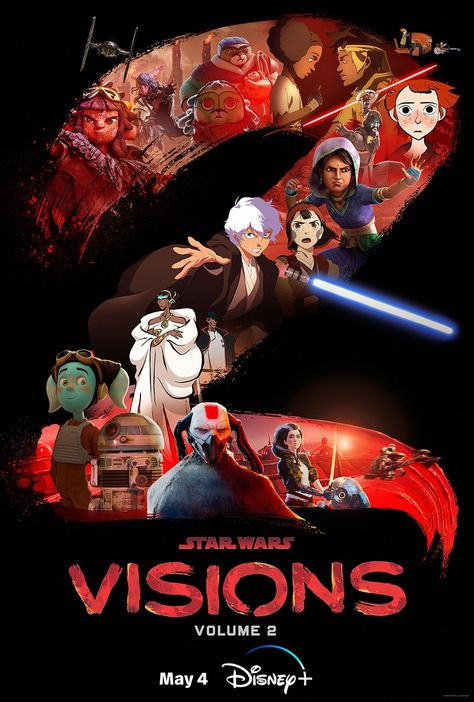 Star Wars Visions, Matt Lanter, Star Wars Celebration, Keys Art, Kamikaze, Trends International, 2 Movie, Disney Junior, Disney Plus