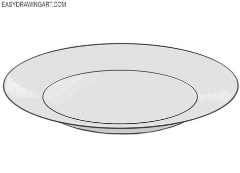 how to draw a plate Plate Drawing Sketch, Tea Parlor, Plate Drawing, Plate Template, Food Pyramid, Aspiring Artist, Plate Art, Easy Dishes, Learn How To Draw